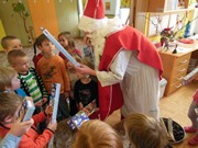 Mikuláš, čert a anděl ve školce